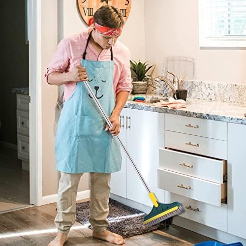 VYOOx 2-in-1 Toilet Cleaning Brush with Long Handle - 120° Rotating Floor Scrubber
