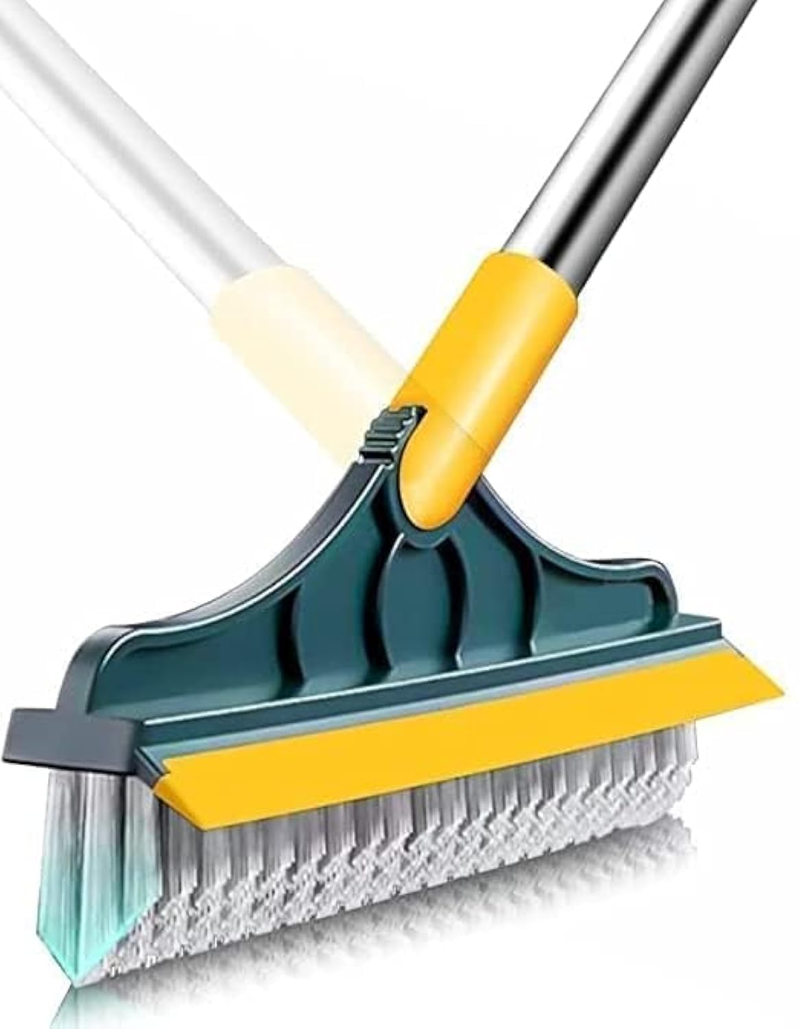 VYOOx 2-in-1 Toilet Cleaning Brush with Long Handle - 120° Rotating Floor Scrubber