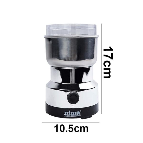DORLANK-Stainless-Steel-Multifunction-Smash-Machine-Spice-Grinder-Portable-Electric-Grain-Mill-Grinder-Dry-Fruit-Steel-Grain-Spices-Cereals-Seasonings-Coffee-Bean-Grinder-Machine-(Pack of 1) - Image 5