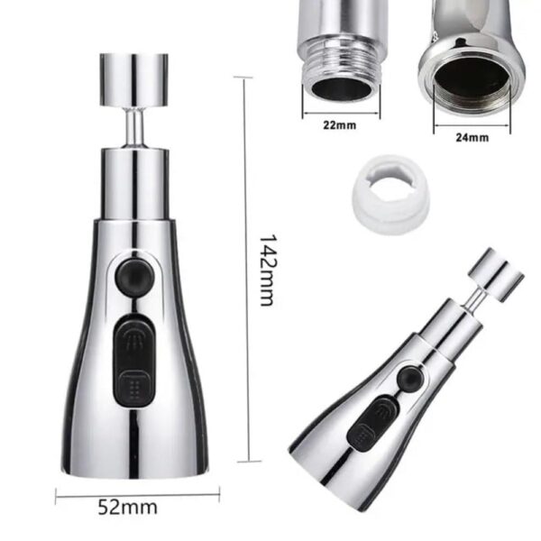 Nubilous Tap Extender for Kitchen Sink, Flexible Faucet with Tap Extension for Convenient Use Upgrade Your Kitchen Sink with Flexible Tap for Easy Access - Image 9