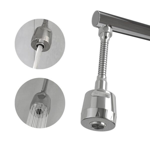 WaterScience Tap Extension for Kitchen Sink | 2 Flow Modes | Flexible Faucet Extender for Taps | Aerators for Water Tap | Upto 50% Water Saving - Flexi Neck