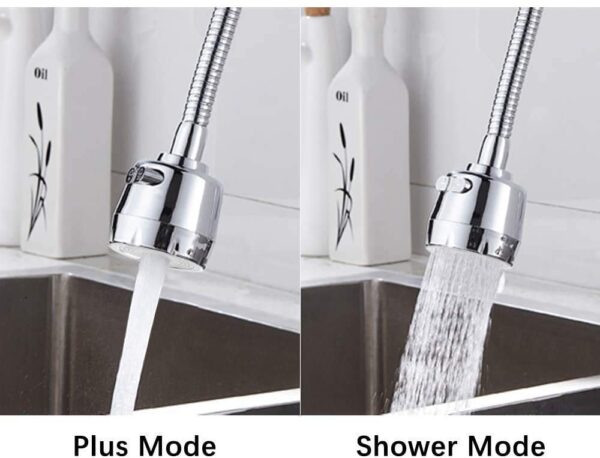 Styxon Sink Faucet Sprayer Attachment 360 Rotatable Kitchen Tap Head Replacement,Anti-Splash Faucet Nozzle Head With Hose And Universal Connector | Silver - 6.5 X 10 X 1 Inch - Image 5