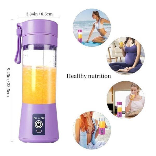 TWCY Portable USB Rechargeable Blender - Personal Smoothie Juice Maker - Image 6