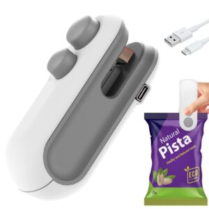 Wazdorf Sealing Machine for Food Packets | Handheld Plastic Bag Sealing Machine for Snacks, Chips & Covers | Compact Food Packet Sealer for Kitchen Use - Portable Mini Sealer Clip (Multicolor)