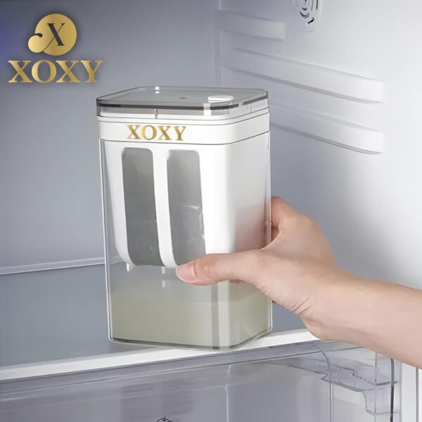 Xoxy Greek Yogurt & Curd Maker - 1100ml Fine Mesh Strainer with Lid | Multifunctional Yoghurt Filter | Whey Separator | Perfect for Homemade Yogurt, Curd, Cheese & More, 17L x 10W x 17H cm, White - Image 7