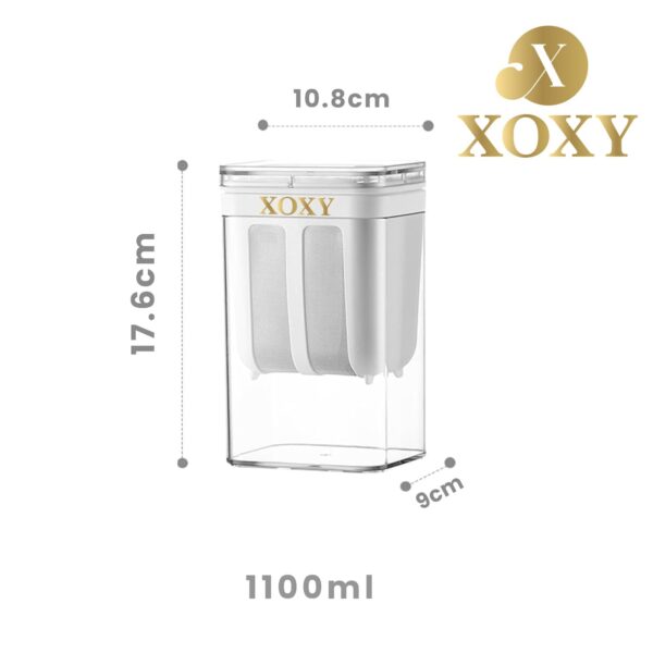 Xoxy Greek Yogurt & Curd Maker - 1100ml Fine Mesh Strainer with Lid | Multifunctional Yoghurt Filter | Whey Separator | Perfect for Homemade Yogurt, Curd, Cheese & More, 17L x 10W x 17H cm, White - Image 2