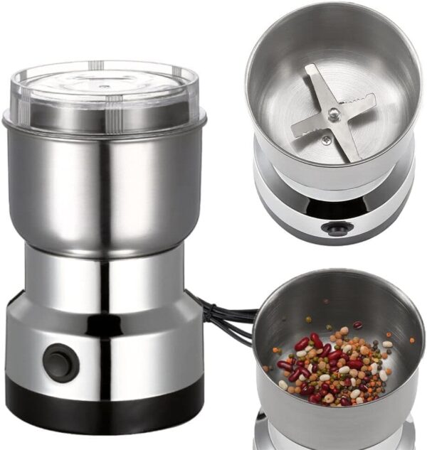 Swastik Store Nima Mini Electric Mixer Grinder - Stainless Steel Small Masala Spice Machine - Image 3