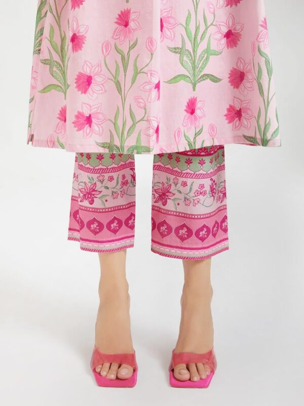 Amazon Brand - Anarva Women's Pure Cotton Printed Kurta with Pant Set – Soft & Breathable Floral Design (carmi-pink-l) - Image 3