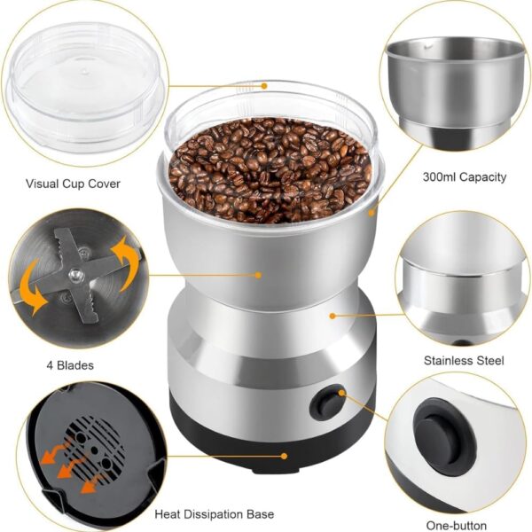 Drumstone 𝟏𝟓 𝐘𝐞𝐚𝐫𝐬 𝐖𝐚𝐫𝐫𝐚𝐧𝐭𝐲 High-Speed Multifunction Grinder for Dry & Semi-Wet Ingredients – Stainless Steel Construction and Safety Features for Efficient Grinding. - Image 6