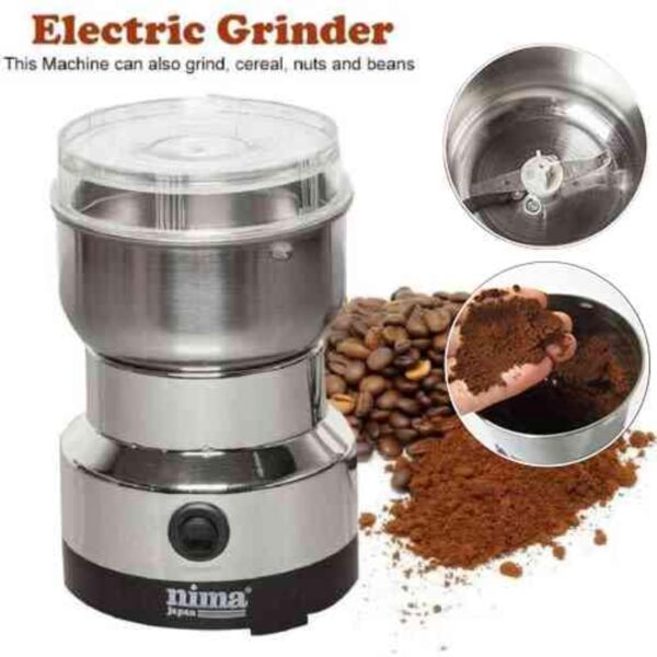 Nima Electric Mixer Grinder – 150W Portable Stainless Steel Dry Grinder Machine for Spices, Coffee Beans, Nuts, Herbs & Grains – Compact Multi-Purpose Kitchen Appliance - Image 6