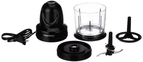 Amazon Basics 300W Electric Chopper - 830ml Unbreakable Jar with 4-Leaf Blades - Image 3