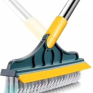VYOOx 2-in-1 Toilet Cleaning Brush with Long Handle - 120° Rotating Floor Scrubber