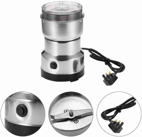 Nima Electric Mixer Grinder – 150W Portable Stainless Steel Dry Grinder Machine for Spices, Coffee Beans, Nuts, Herbs & Grains – Compact Multi-Purpose Kitchen Appliance - Image 2