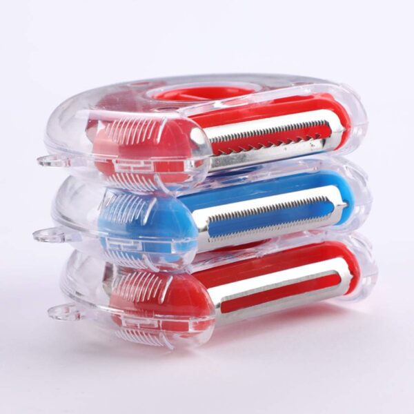 ABI DeCorio 3 in 1 Multi Function Three Use Rotary Hanging Round Planer Peeler and Cutter Vegetable Slicer Kitchen Tools Kitchen Gadgets - Image 2