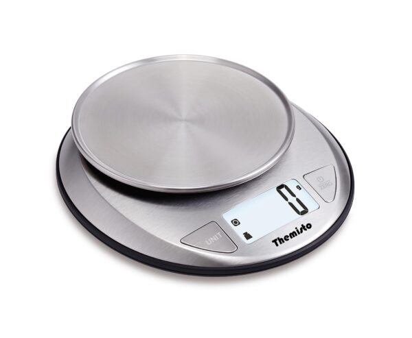 Themisto TH-WS20 Digital Kitchen Weighing Scale Stainless Steel (5Kg)