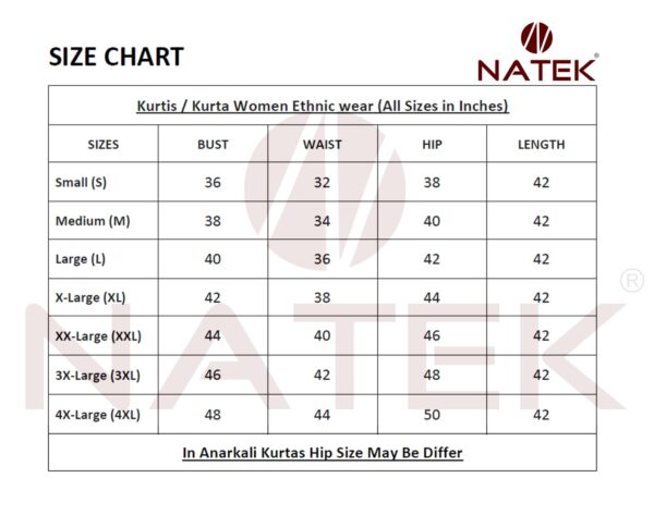 NATEK Plain Cotton Office Wear Regular Fit Anarkali Kurta Dress Tops For Ladies Girls - Combo Set Of 2 Maroon, Grey Color Large Size - Image 2
