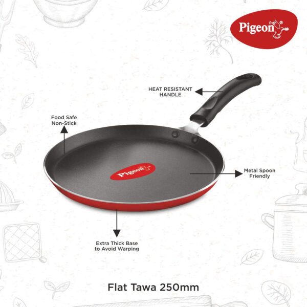 Pigeon by Stovekraft Induction Base 4-in-1 Starter Kit, Silver, Aluminium (Pressure Cooker, Pressure Pan, Tawa, and Kadhai Set) - Image 6
