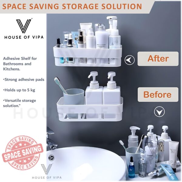 Best Bathroom Organizer 2025 - Self-Adhesive Wall Shelf Amazon Bestseller - Image 5