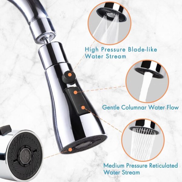 Nubilous Tap Extender for Kitchen Sink, Flexible Faucet with Tap Extension for Convenient Use Upgrade Your Kitchen Sink with Flexible Tap for Easy Access - Image 7