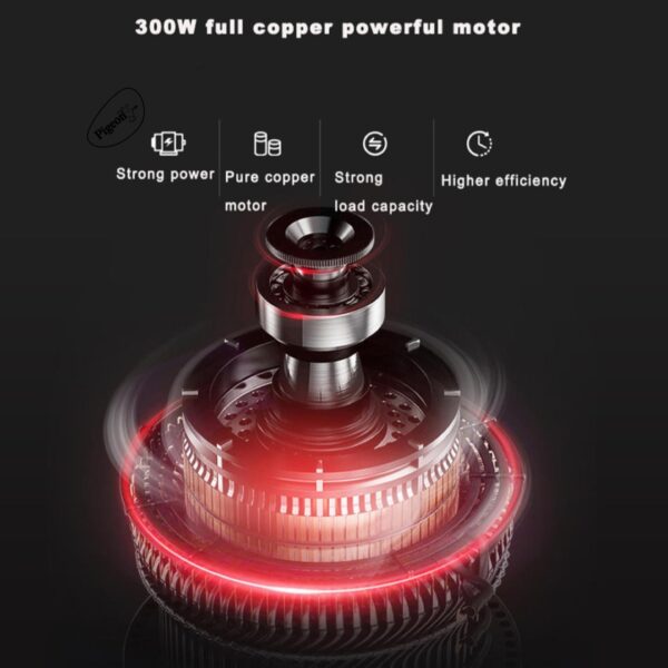 Pigeon Ultra Fast Electric 300 Watts Electric Chopper For Kitchen, Twin Blade Technology, 600 Ml 'Chop-N-Store' Plastic Bowl With Lid, Vegetable Chopper, Cutter, Chop, Mince, Dice, Whisk, Blend, Red - Image 3