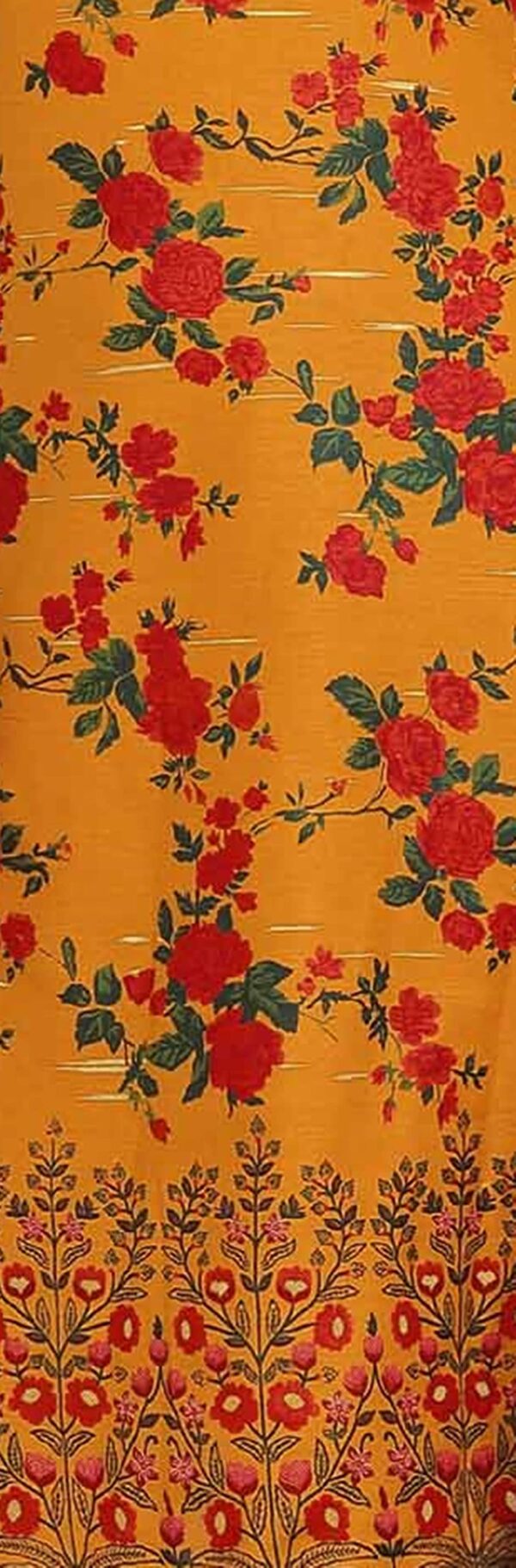 Miraan Cotton Printed Readymade Salwar Suit For Women(MIRAANBAND1603M, Medium, Yellow) - Image 3