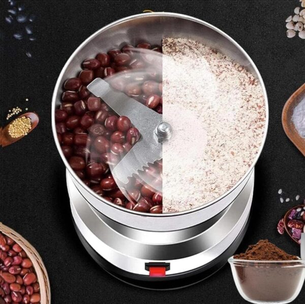 Woleebee Nima Stainless Steel Electric Spice Grinder & Coffee Bean Grinder | Dry Masala Mixer & Chutney Jar (Silver) - Image 7