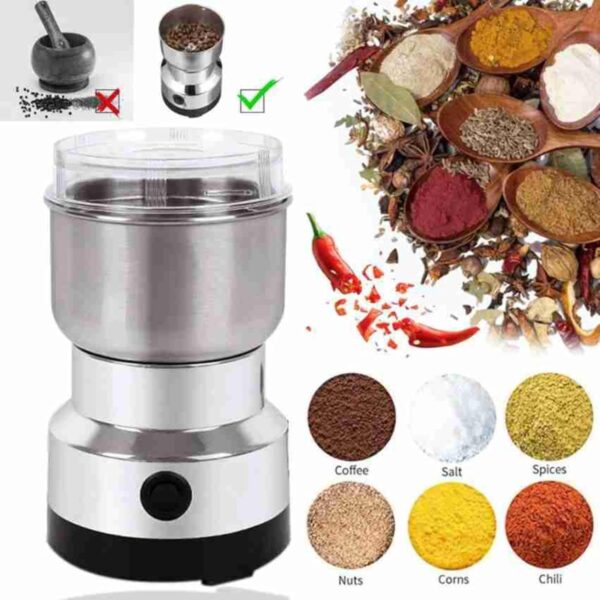 Nima Electric Mixer Grinder – 150W Portable Stainless Steel Dry Grinder Machine for Spices, Coffee Beans, Nuts, Herbs & Grains – Compact Multi-Purpose Kitchen Appliance - Image 5