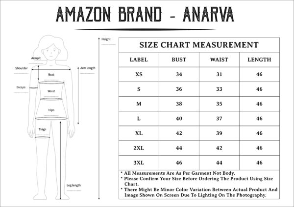 Amazon Brand - Anarva Jaipuri Cotton Printed Straight Kurta for Women (Red Paisley) - Image 2