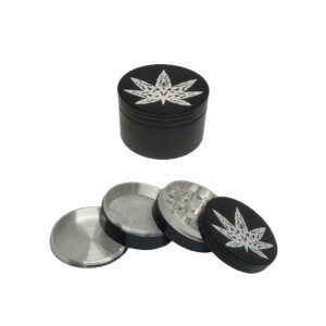 Aum Shakti Metal Herb Grinder 63MM - Durable Crusher, Assorted Colors