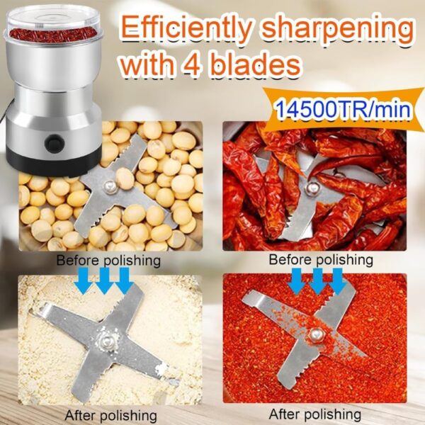 Drumstone 𝟏𝟓 𝐘𝐞𝐚𝐫𝐬 𝐖𝐚𝐫𝐫𝐚𝐧𝐭𝐲 High-Speed Multifunction Grinder for Dry & Semi-Wet Ingredients – Stainless Steel Construction and Safety Features for Efficient Grinding. - Image 2