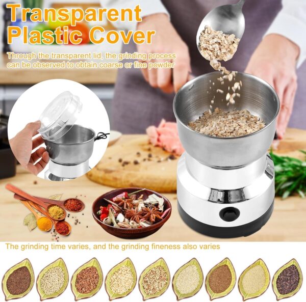 Velocious® Mini Spice Coffee Mixer Grinder Electric Stainless Steel Grinder, Dry Masala Grinder, Masala Mixer Grinder Mini, Spice Mixie for Kitchen - Image 7