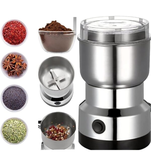 Velocious® Mini Spice Coffee Mixer Grinder Electric Stainless Steel Grinder, Dry Masala Grinder, Masala Mixer Grinder Mini, Spice Mixie for Kitchen